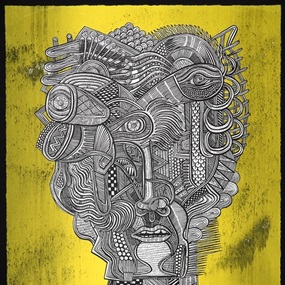 Portrait of The Aggregation God (Yellow) by Zio Ziegler