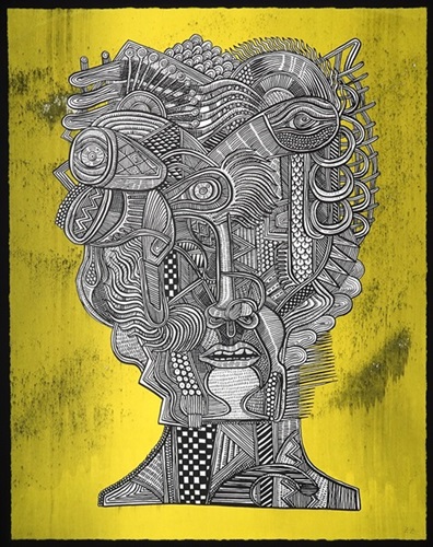 Portrait of The Aggregation God (Yellow) by Zio Ziegler