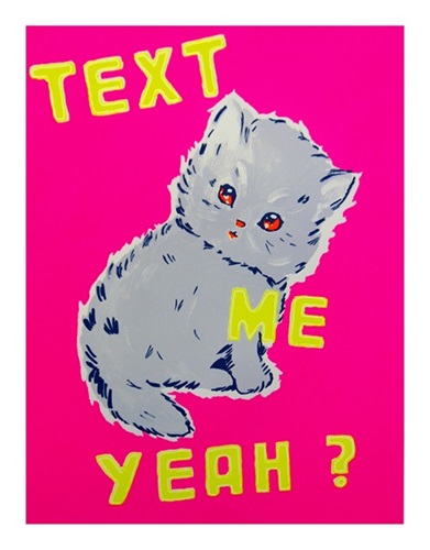 Text Me Yeah (Pink) by Magda Archer