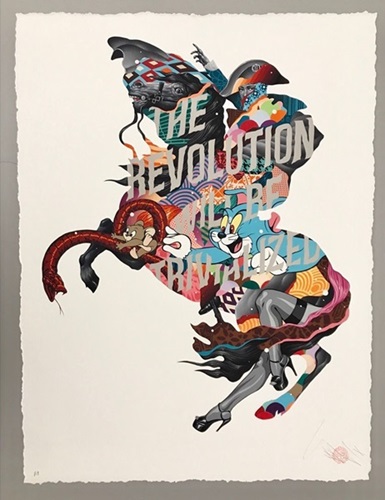 The Revolution Will Be Trivialised (Silver) by Tristan Eaton