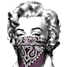 Stay Safe (Pink) by Mr Brainwash