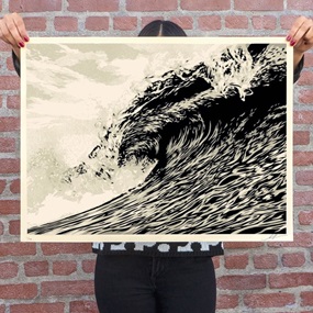 Wave Of Distress (Sepia) by Shepard Fairey