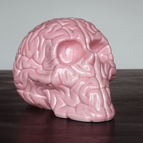 Skull Brain (Pink Porcelain) by Emilio Garcia