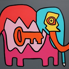 Elephant Key (Dark Grey) by Thierry Noir