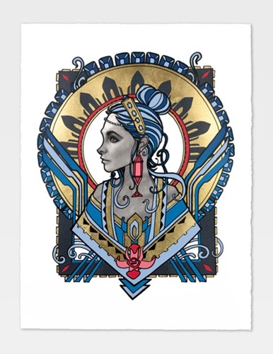 Deco Liz (Blue) by Inkie