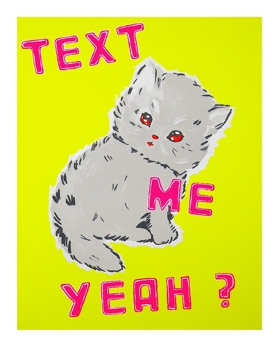 Text Me Yeah (Yellow) by Magda Archer