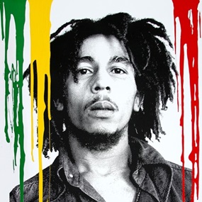 Happy Birthday Bob Marley - Buffalo Soldier (Multi-Colour Drips) by Mr Brainwash