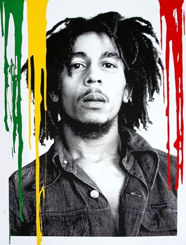 Happy Birthday Bob Marley - Buffalo Soldier (Multi-Colour Drips) by Mr Brainwash