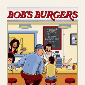 Norman Rockwell Done Burger by Ian Glaubinger