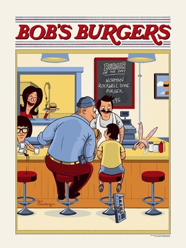 Norman Rockwell Done Burger  by Ian Glaubinger