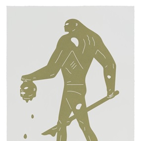 Headless Man (Gold & White) by Cleon Peterson