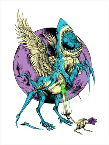 Sharkasus  by Alex Pardee