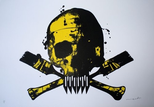 Skull (Yellow) by Paul Insect