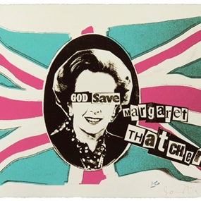 God Save Margaret Thatcher (Pink Turquoise) by Jamie Reid | Billy Childish