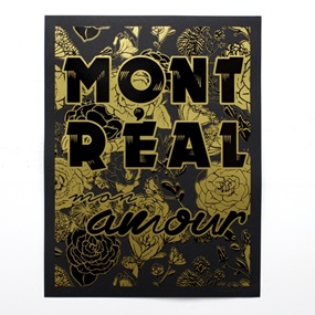 Montreal Mon Amour (Gold / Black) by Whatisadam