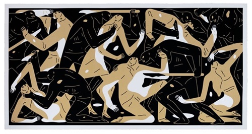 Poison In The Mind (Gold) by Cleon Peterson