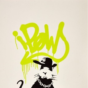 Gangsta Rat (Lime Green Artist Proof) by Banksy