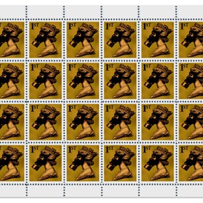 1st Class Gold (SMD10 Legacy Editions - STAMP SHEET) by James Cauty