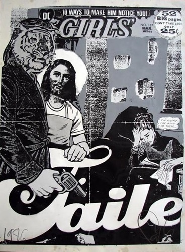 10 Ways (Black & White) by Faile