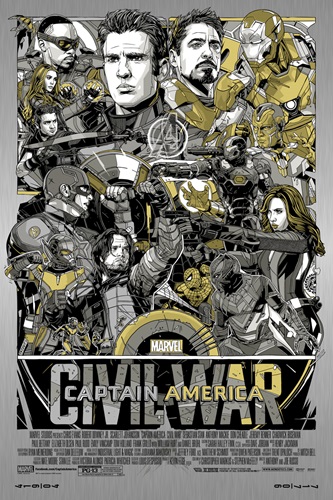 Captain America: Civil War (Vibranium Metal Variant) by Tyler Stout