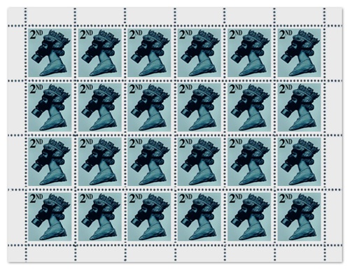2nd Class Silver (SMD10 Legacy Editions - STAMP SHEET) by James Cauty