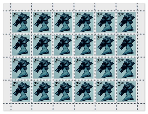 2nd Class Silver (SMD10 Legacy Editions - STAMP SHEET) by James Cauty
