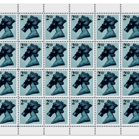 2nd Class Silver (SMD10 Legacy Editions - STAMP SHEET) by James Cauty