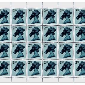 2nd Class Silver (SMD10 Legacy Editions - STAMP SHEET) by James Cauty