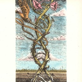 As Above So Below (Hand Coloured) by Phlegm