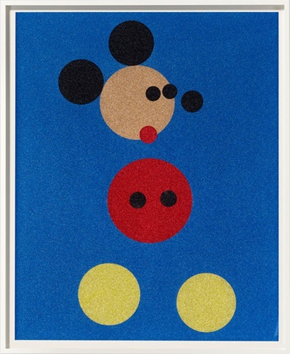 Mickey - Blue Glitter (Small) by Damien Hirst