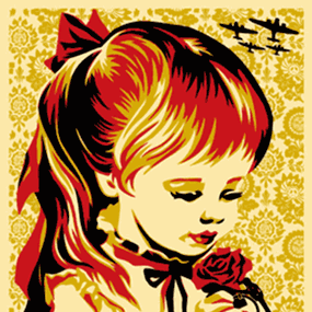 War By Numbers (Gold) by Shepard Fairey