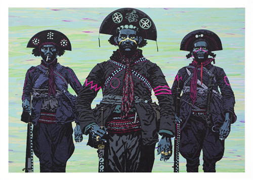 Three Banditos  by Jamie Hewlett