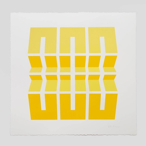 Three Yellow Rectangles  by Robert Moreland