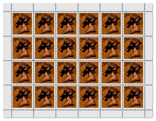3rd Class Bronze (SMD10 Legacy Editions - STAMP SHEET) by James Cauty