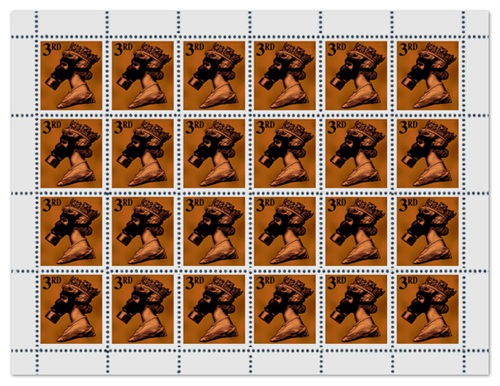 3rd Class Bronze (SMD10 Legacy Editions - STAMP SHEET) by James Cauty