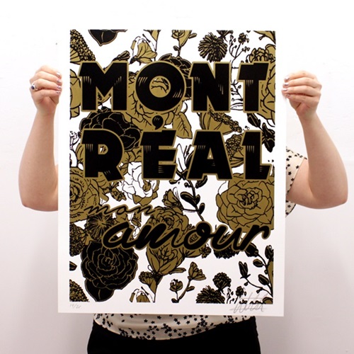Montreal Mon Amour (Gold / White) by Whatisadam