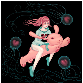 The Love Space Gives Is As Deep As The Oceans (Artist Proof) by Tara McPherson