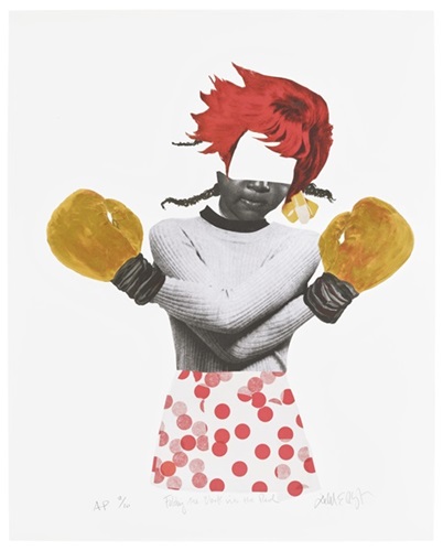 Folding The Black Into The Red  by Deborah Roberts