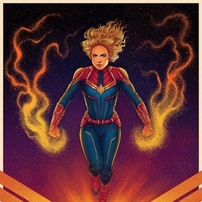 Captain Marvel (Timed Edition) by Jen Bartel