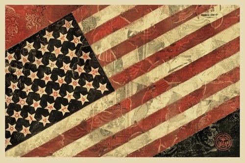 Flag 1 (Offset Lithograph) by Shepard Fairey