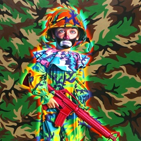 Camo Tramp Boy by Ron English