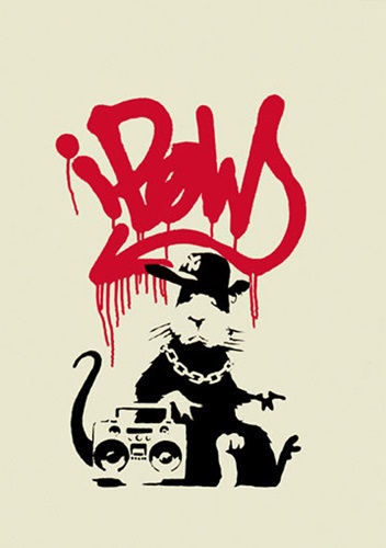 Gangsta Rat (Unsigned) by Banksy