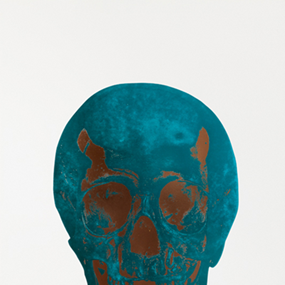 The Dead (Turquoise Panama Copper Skull) by Damien Hirst