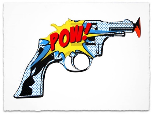 Pow! Pow!  by Mr Brainwash