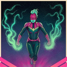 Captain Marvel (Variant) by Jen Bartel