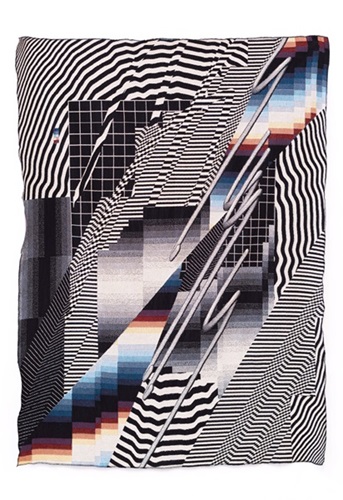 Optichromie 137 Throw Blanket  by Felipe Pantone