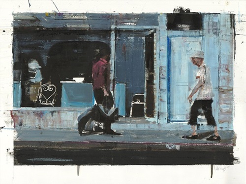 Waiting #207 (Monotypes) by Brett Amory