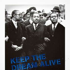 Keep The Dream Alive (Blue) by Mr Brainwash