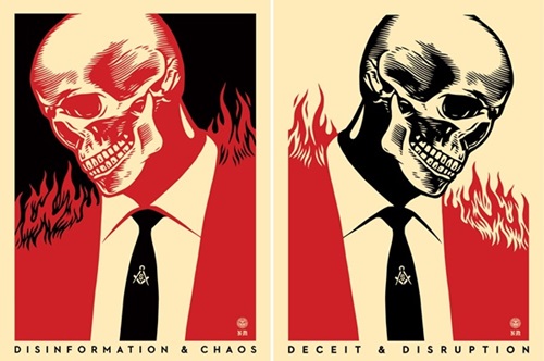 Deceit & Disruption  by Shepard Fairey | Francisco Reyes Jr.