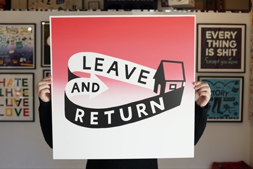 Leave And Return (Pink Aluminium) by Steve Powers